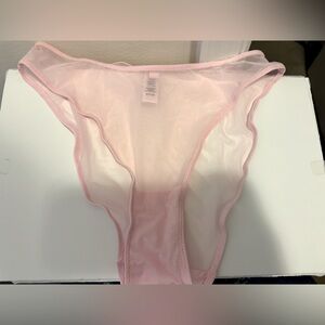 Skims High Leg Bikini Panties Size Small Color Pink Brand New